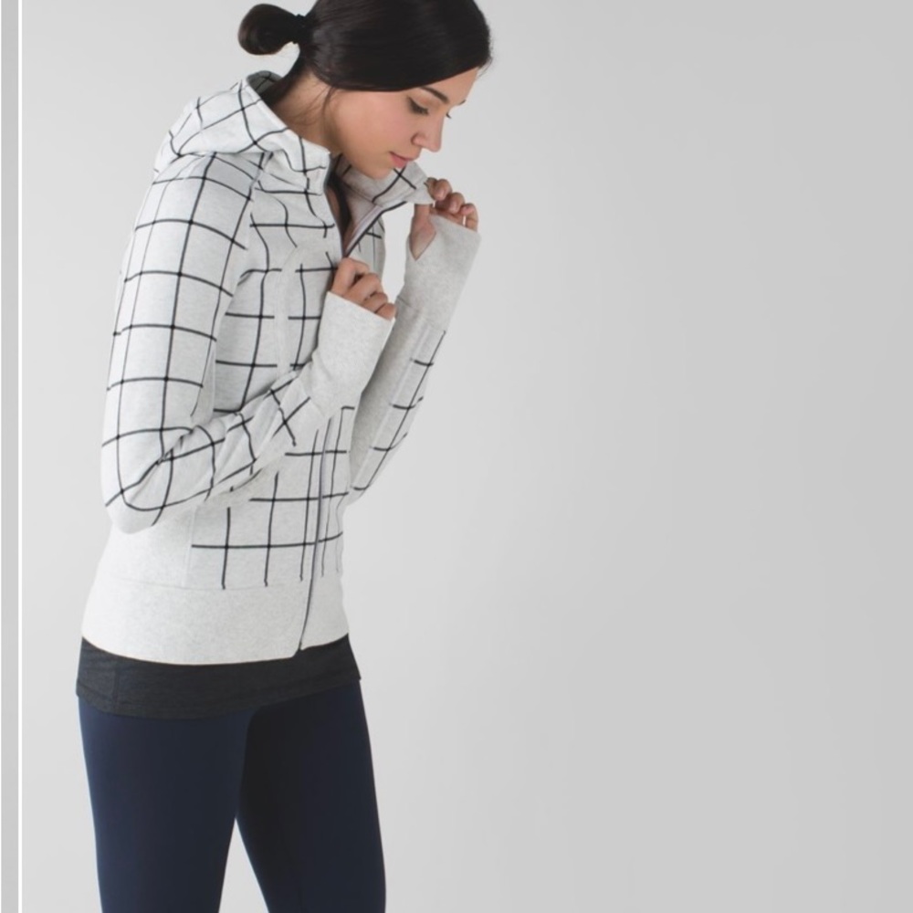 COPY - *RARE* lululemon Scuba Hoodie II size 6 heathered white black - Picture 14 of 14